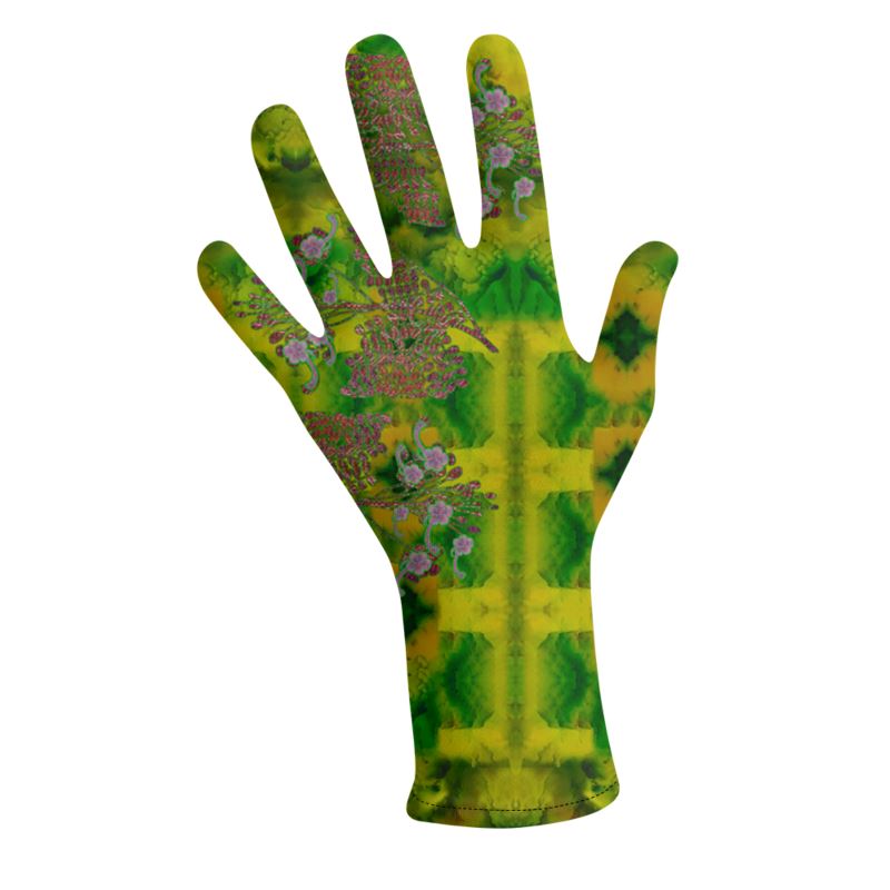 Lycra Gloves (Unisex)(WindSong Flower) RJSTH@Fabric#5 RJSTHS2023 RJS