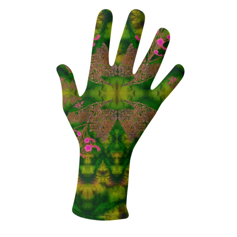 Lycra Gloves (Unisex)(WindSong Flower) RJSTH@Fabric#7 RJSTHS2023 RJS