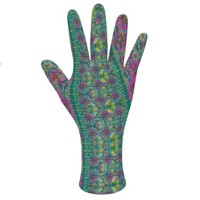 Fleece Gloves (Unisex)(WindSong Flower) RJSTH@Fabric#9 RJSTHS2021 RJS