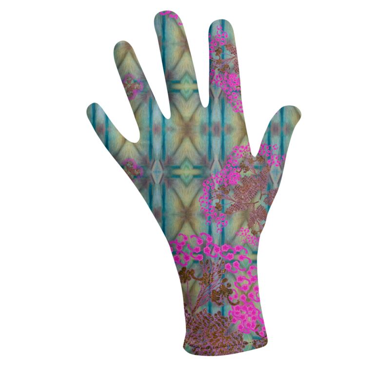 Lycra Gloves (Unisex)(WindSong Flower) RJSTH@Fabric#9 RJSTHS2023 RJS
