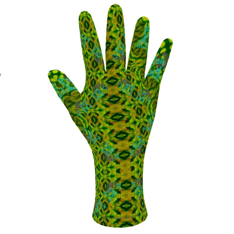 Fleece Gloves (Unisex)(WindSong Flower) RJSTH@Fabric#10 RJSTHS2021 RJS
