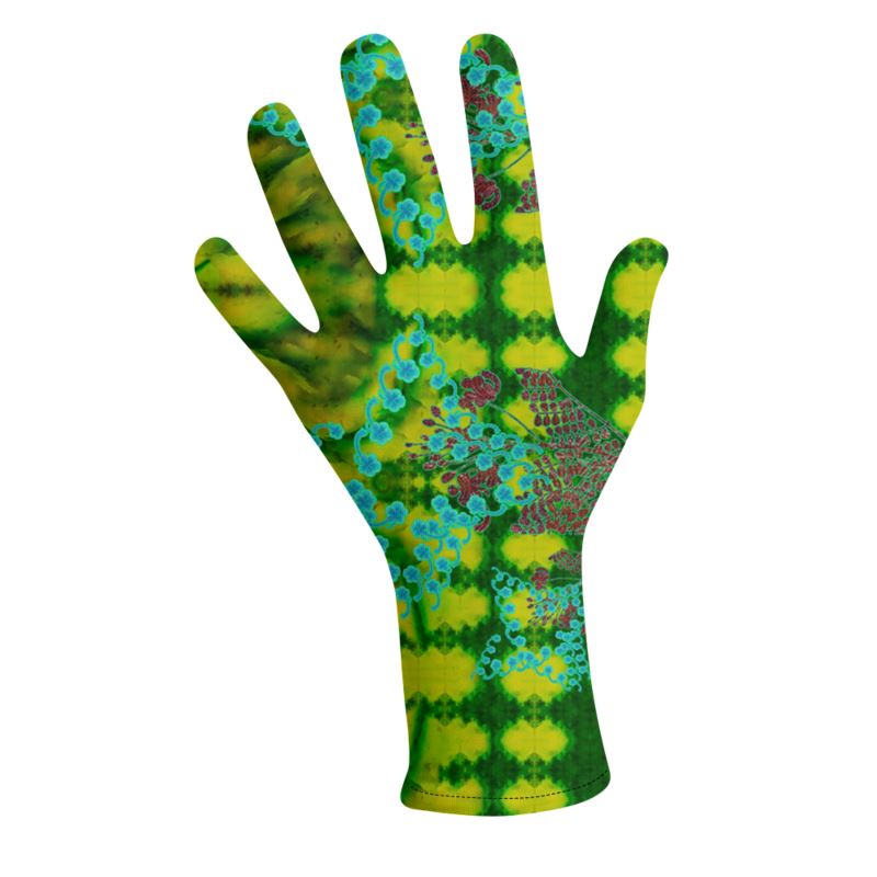 Lycra Gloves (Unisex)(WindSong Flower) RJSTH@Fabric#10 RJSTHS2023 RJS