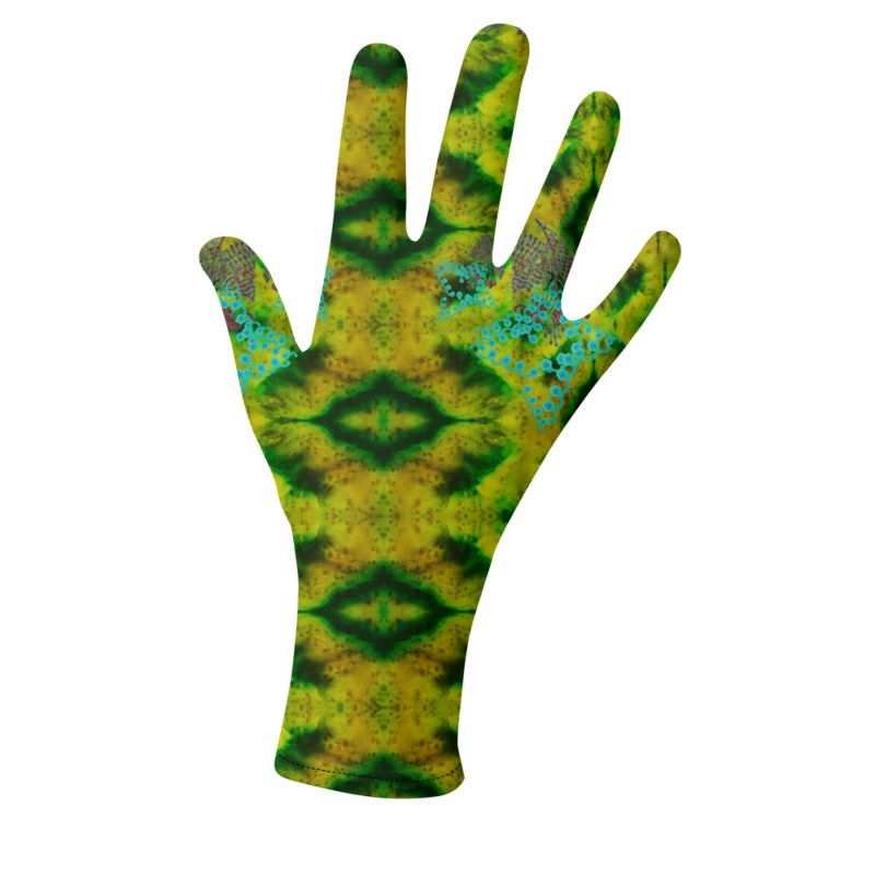 Lycra Gloves (Unisex)(WindSong Flower) RJSTH@Fabric#10 RJSTHS2023 RJS