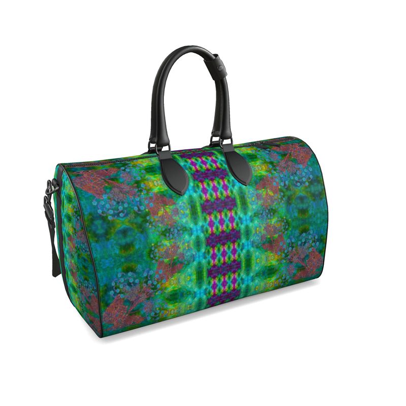Leather Duffel Bag (WindSong Flower) RJSTH@Fabric #11 RJSTHS2021 RJS