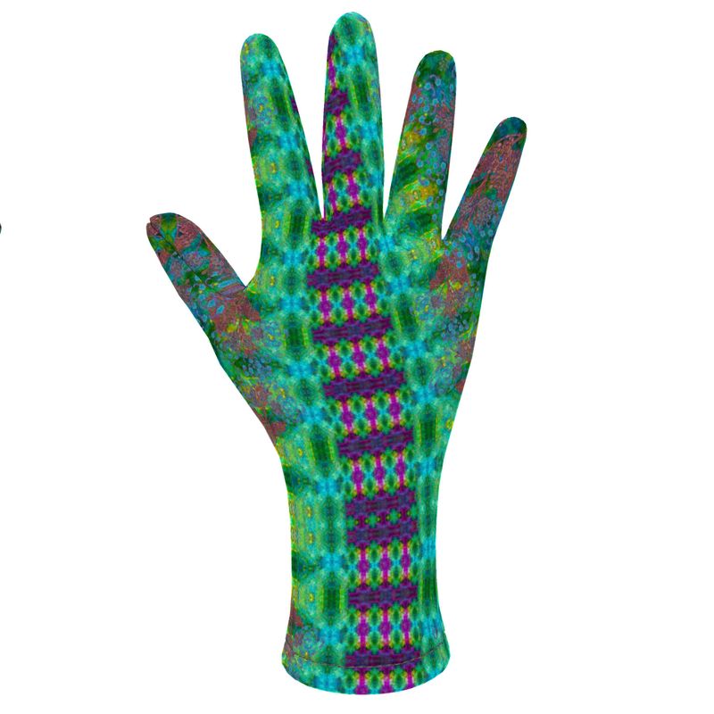 Fleece Gloves (Unisex)(WindSong Flower) RJSTH@Fabric#11 RJSTHS2021 RJS