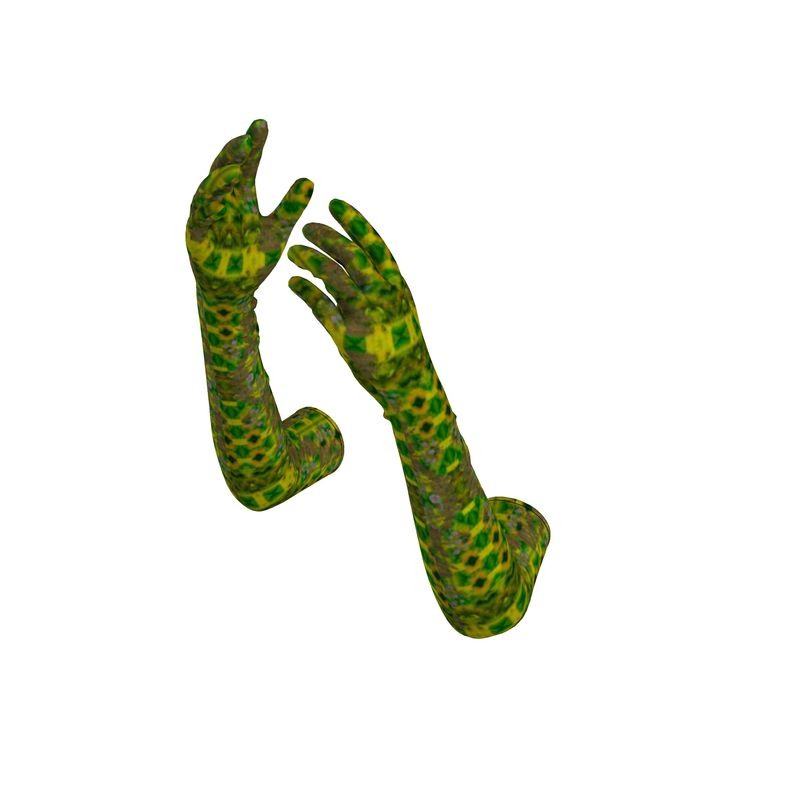 Long Opera Gloves (Unisex)(WindSong Flower) RJSTH@Fabric#5 RJSTHS2021 RJS