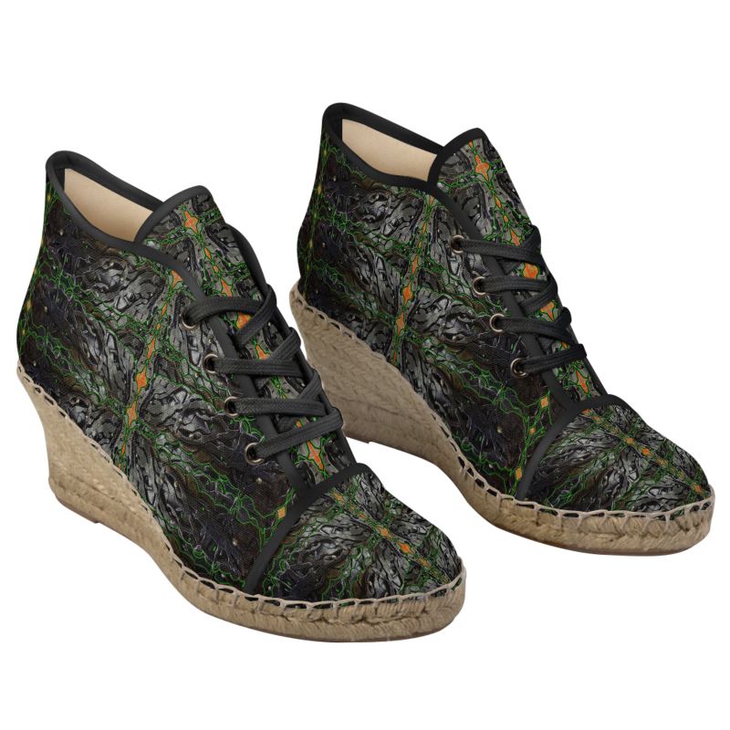 Wedge Espadrilles (Her/They)(Rind#2 Tree Link) RJSTH@Fabric#2 RJSTHW2021 RJS