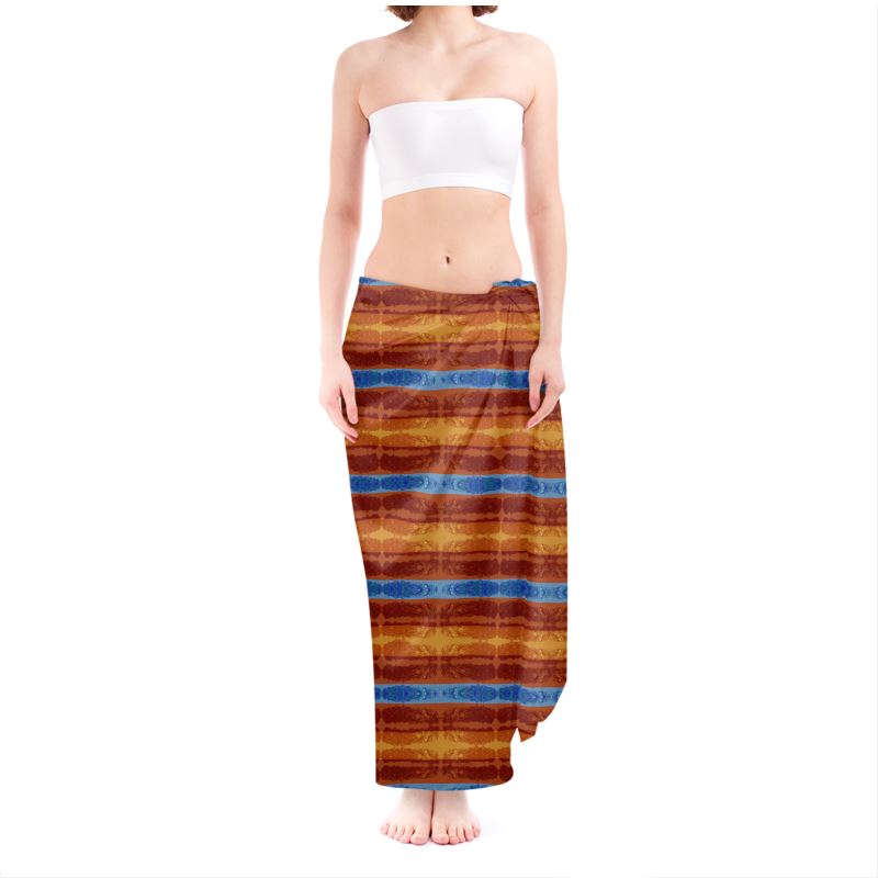 Sarong (Unisex)(Rind#12 Rind Link Flip) RJSTH@Fabric#12 RJSTHW2022 RJS