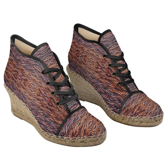 Wedge Espadrilles (Her/They)(Grail Hearth Core Copper Fabric) RJSTHS2022 RJS