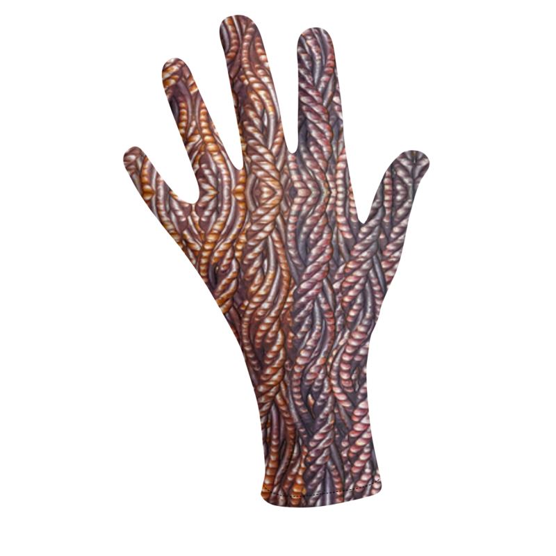 Lycra Gloves (Unisex)(Grail Hearth Core Copper Fabric) RJSTH@Fabric RJSTHS2023 RJS
