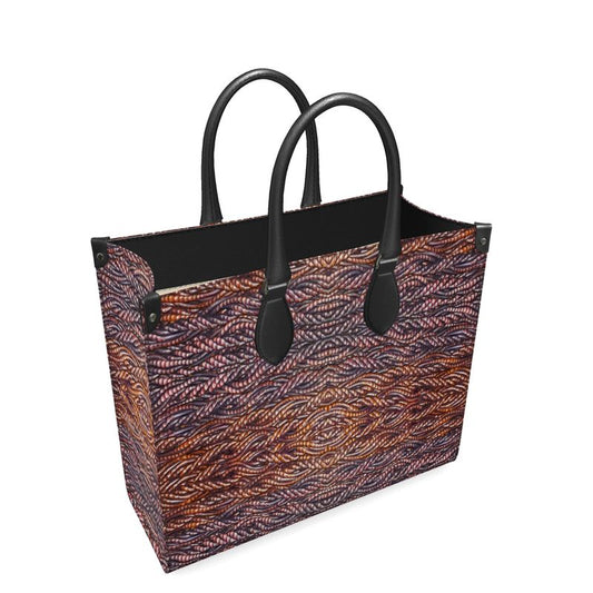 Leather Shopper Bag (Grail Hearth Core Copper Fabric) RJSTHS2022 RJS