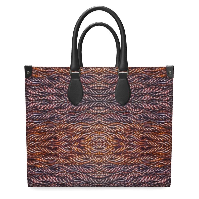 Leather Shopper Bag (Grail Hearth Core Copper Fabric) RJSTHS2022 RJS