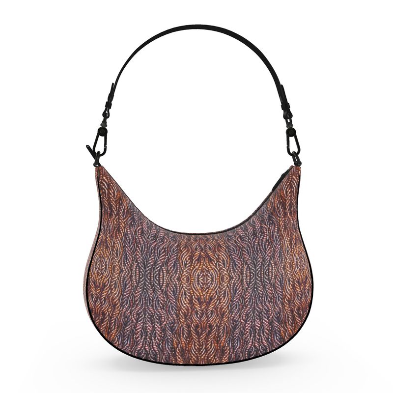 Leather Curve Hobo Bag (Grail Hearth Core Copper Fabric) RJSTHw2023 RJS