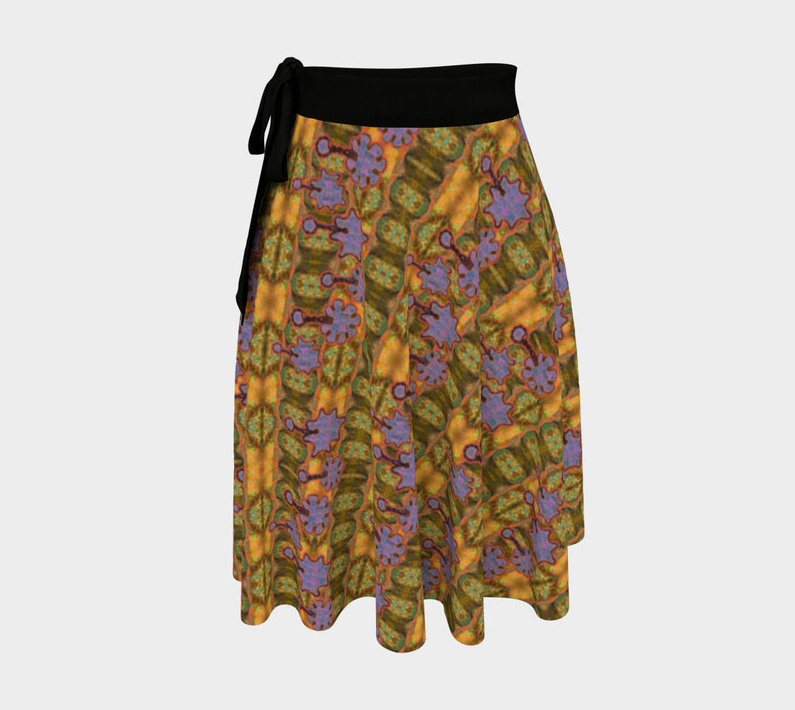 Wrap Skirt (Her/Muliebris)(Grail Night Flower Purple Logo) RJSTH@Fabric#6 RJSTHW2024 RJS