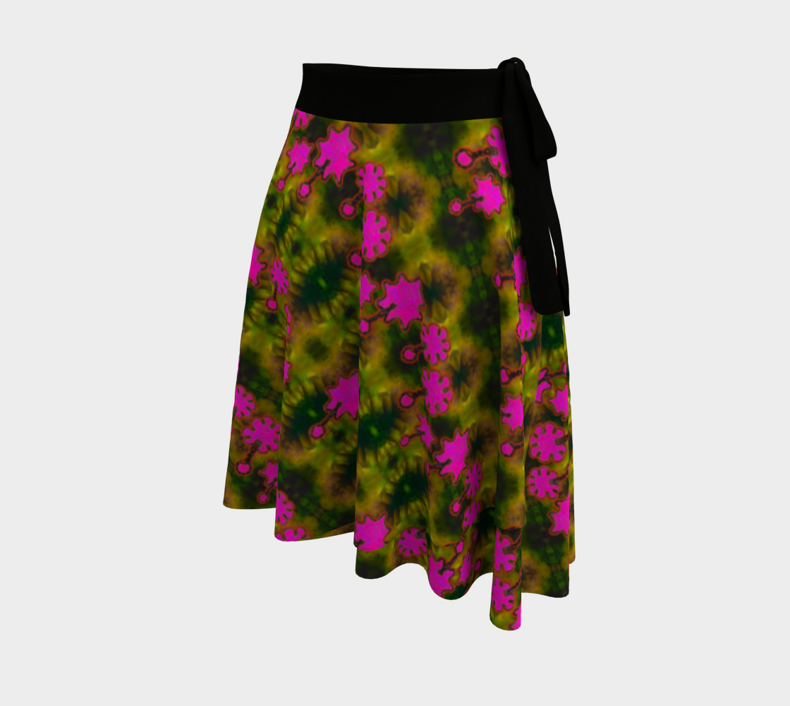 Wrap Skirt (Her/Muliebris)(Grail Night Flower Pink Logo) RJSTH@Fabric#7 RJSTHW2024 RJS