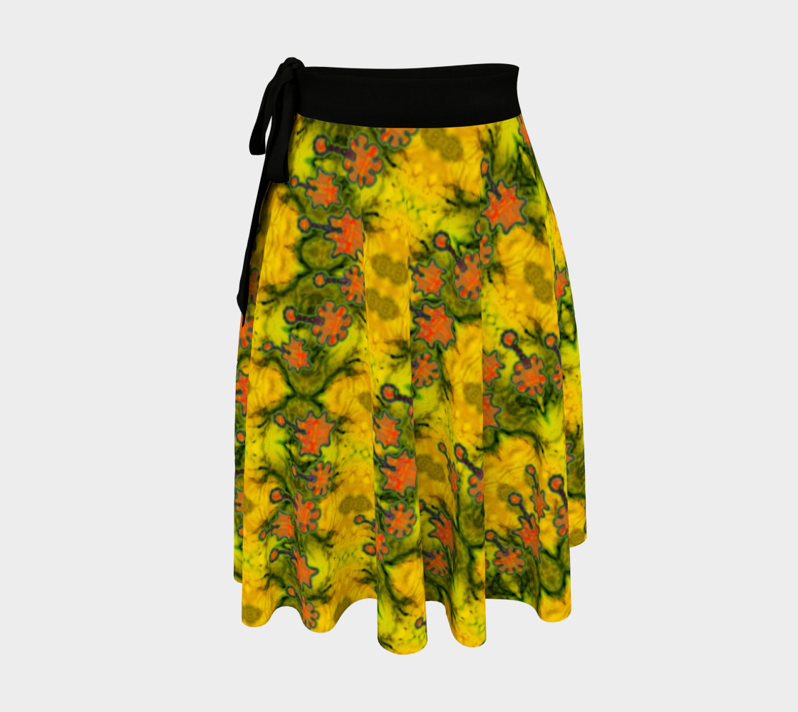 Wrap Skirt (Her/Muliebris)(Grail Night Flower Orange Logo) RJSTH@Fabric#1 RJSTHW2024 RJS