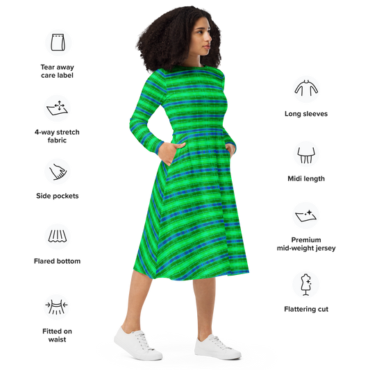 Robe midi à manches longues (Elle/Ils)(Rind#10 Rind Link) RJSTH@Fabric#10 RJTHS2022 RJS