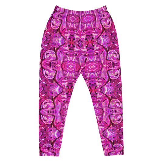Hand Made, Print on Demand, Apparel & Accessories > Clothing > Activewear, Joggers, Sweatpants, River Jade Smithy, RJS, Travis Huffaker, RJSTH, 70% polyester, 27% cotton, 3% elastane, Slim fit, Cuffed legs, pockets, Elastic waistband, drawstring, Pure Candy Collection Pink, GNHV8.2.1, jewelled, pink, lilac, plum, grail proof, front