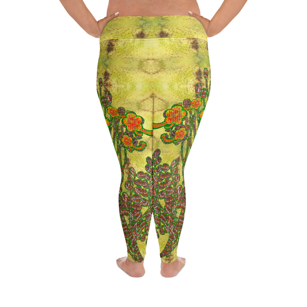 Leggings (Plus Size)(WindSong Flower) RJSTH@Fabric#2 RJSTHW2021 RJS