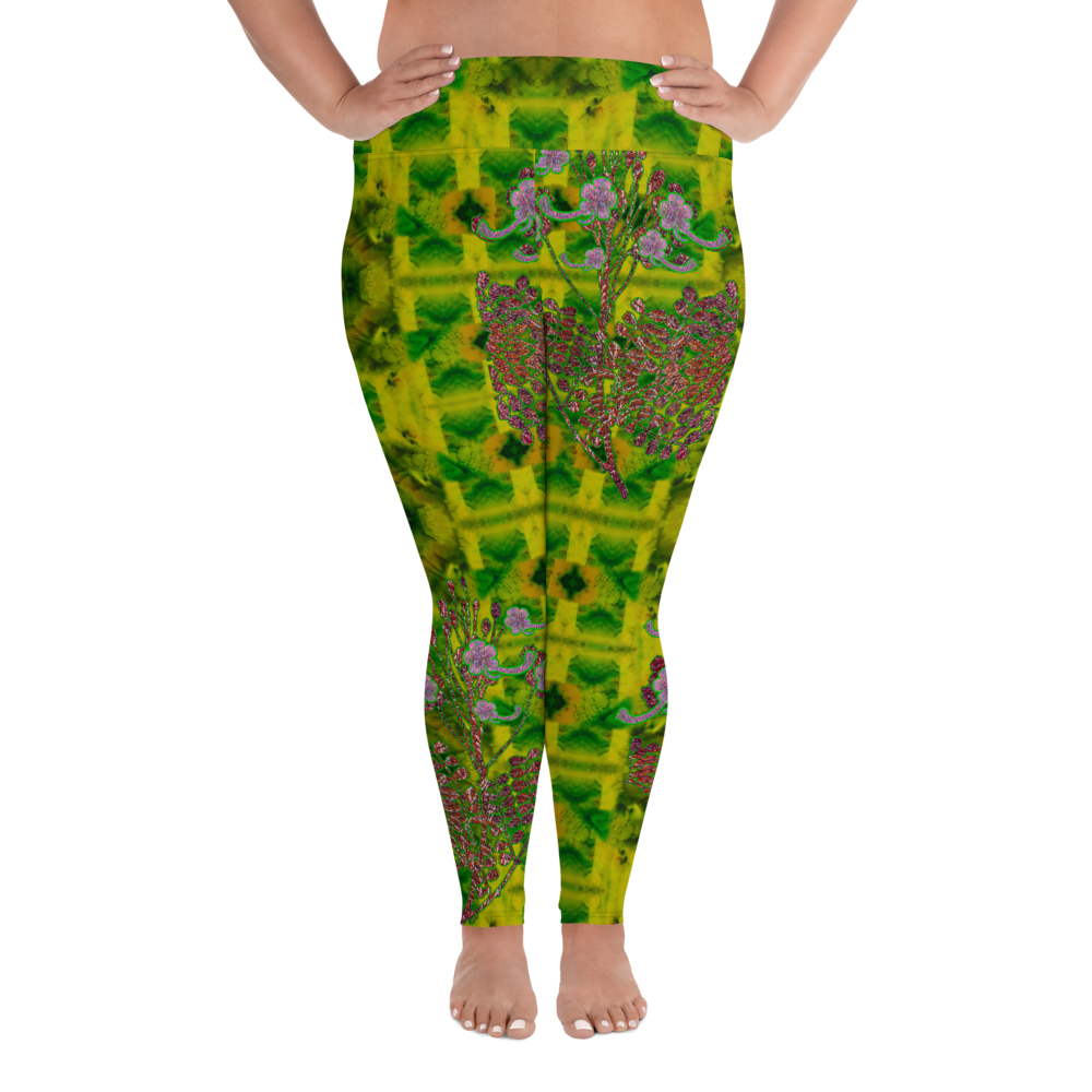 Leggings (Plus Size)(WindSong Flower) RJSTH@Fabric#5 RJSTHW2021 RJS