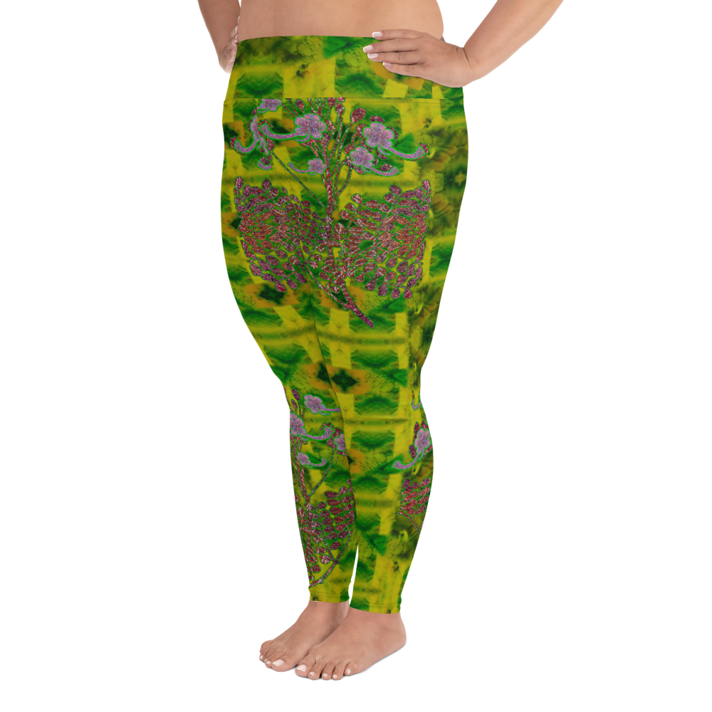 Leggings (Plus Size)(WindSong Flower) RJSTH@Fabric#5 RJSTHW2021 RJS