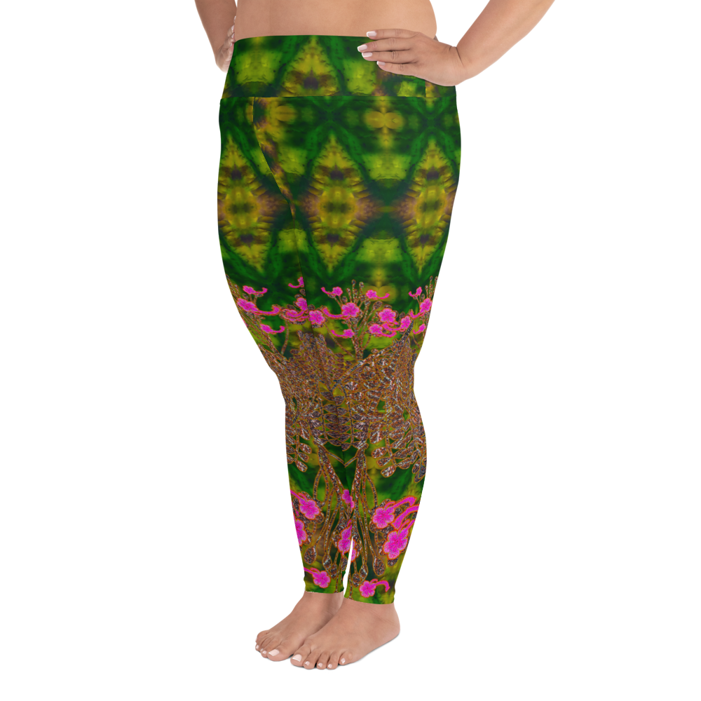 Leggings (Plus Size)(WindSong Flower) RJSTH@Fabric#7 RJSTHW2021 RJS