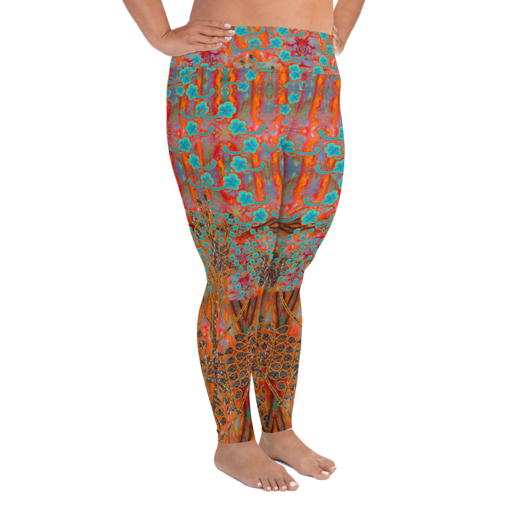 Leggings (grande taille) (Fleur WindSong) RJSTH@Fabric#12 RJSTHW2021 RJS