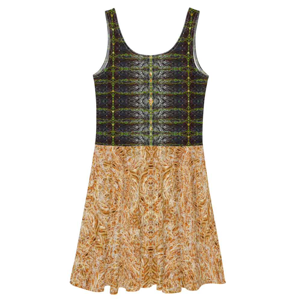 Fitted Skater Dress (Her/They)(Tree Link, Rind#1, Ouroboros Smith Fabric) RJSTHW2021 RJS