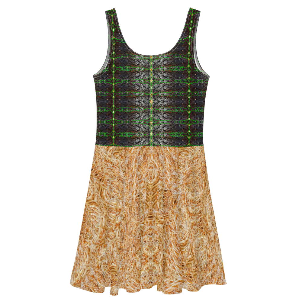 Fitted Skater Dress (Her/They)(Rind#5 Tree Link Ouroboros Smith Fabric) RJSTHW2021 RJS