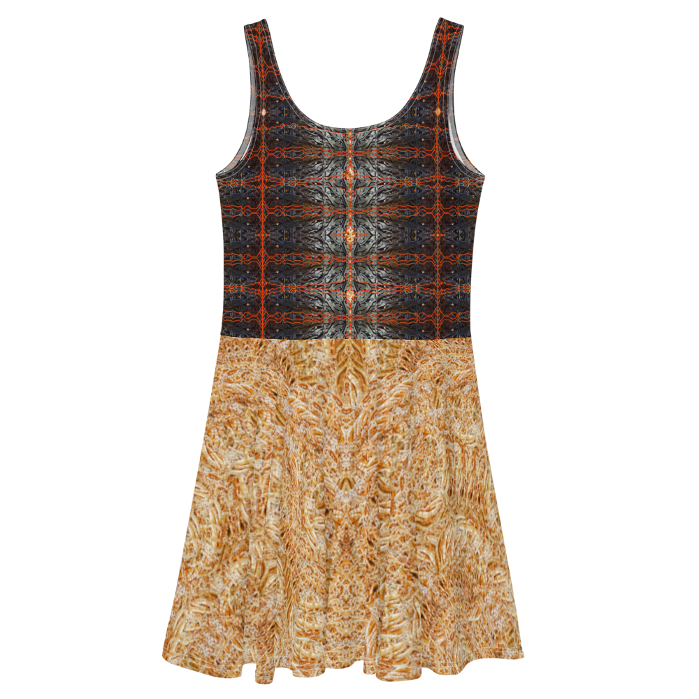 Fitted Skater Dress (Her/They)(Tree Link, Rind#7, Ouroboros Smith Fabric) RJSTHW2021 RJS