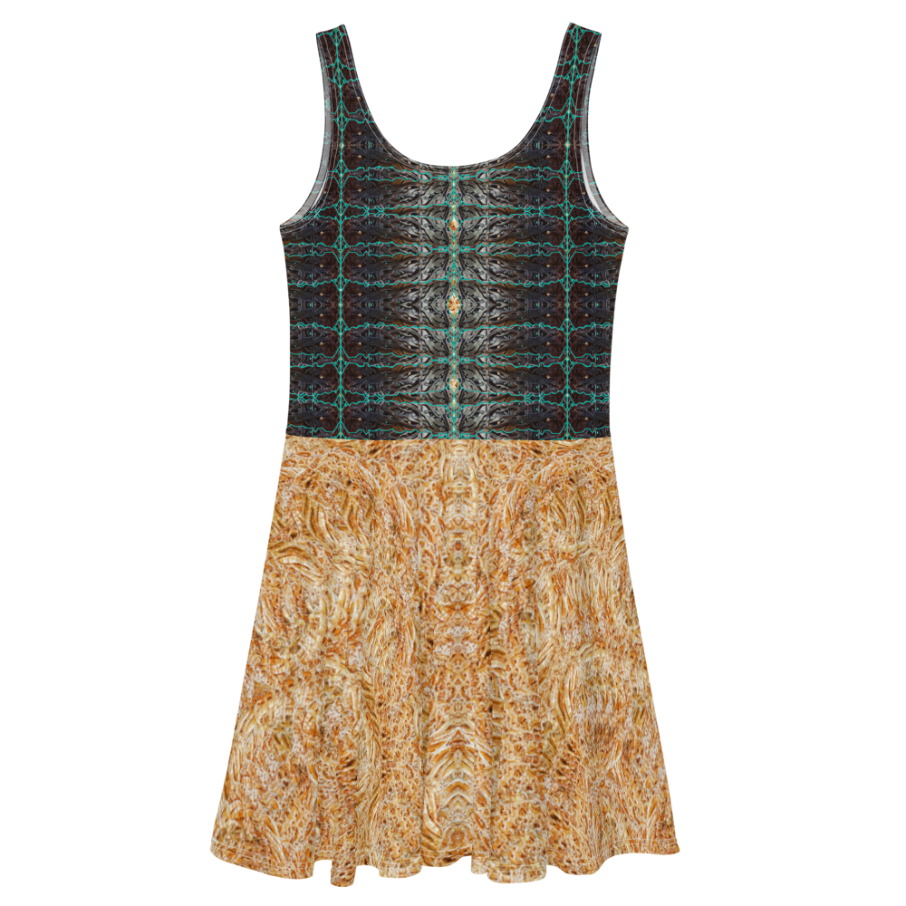 Fitted Skater Dress (Her/They)(Rind#8 Tree Link Ouroboros Smith Fabric) RJSTHW2021 RJS
