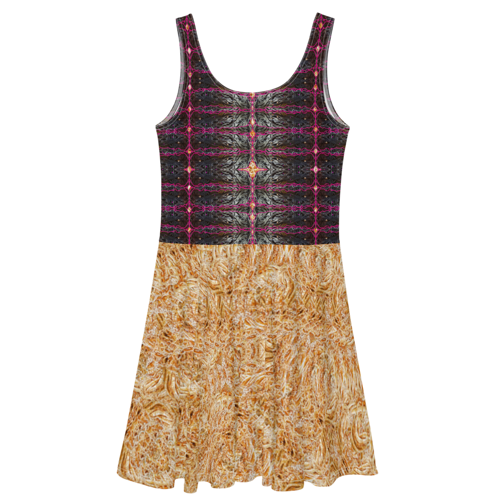 Fitted Skater Dress (Her/They)(Rind#11 Tree Link Ouroboros Smith Fabric) RJSTHW2021 RJS