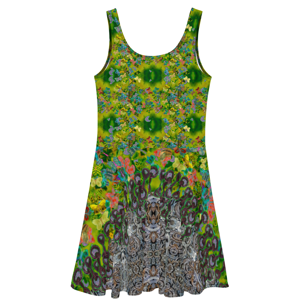 Fitted Skater Dress (Her/They)(Butterfly Glade, Shoal Solstice, GNHV8.5) RJSTH@Fabric#5 RJSTHw2021 RJS
