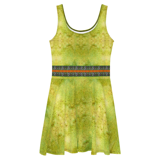 Fitted Skater Dress (Her/They)(Tree Link Stripe) RJSTH@Fabric#2 RJSTHS2021 RJS