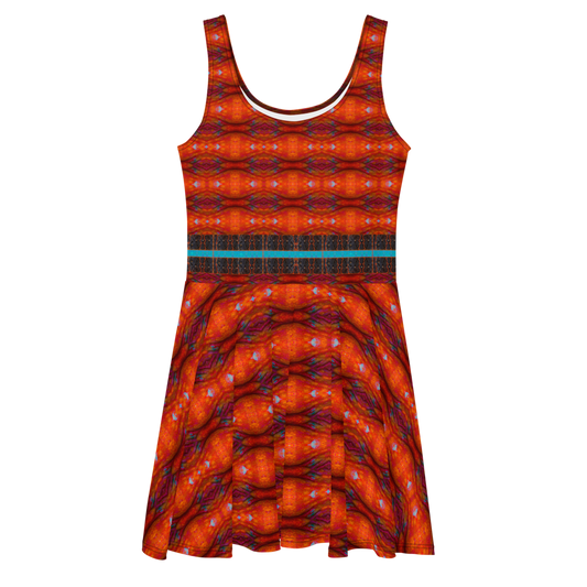 Fitted Skater Dress (Her/They)(Tree Link Stripe) RJSTH@Fabric#12 RJSTHS2021 RJS