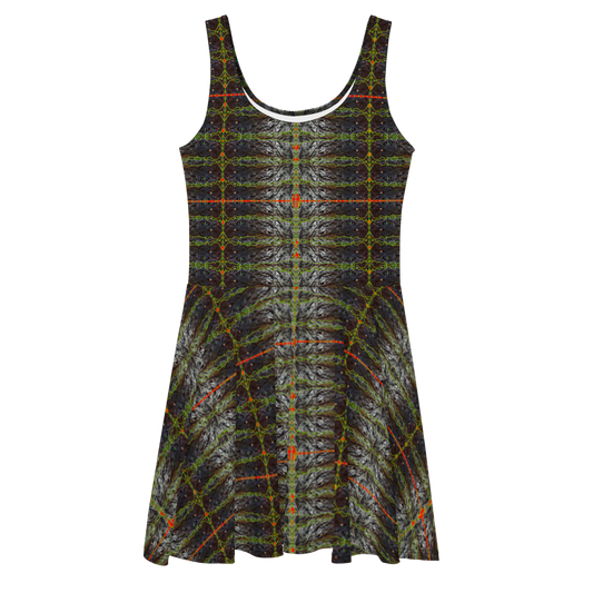 Fitted Skater Dress (Her/They)(Rind#1 Tree Link) RJSTH@Fabric#1 RJSTHW2021 RJS