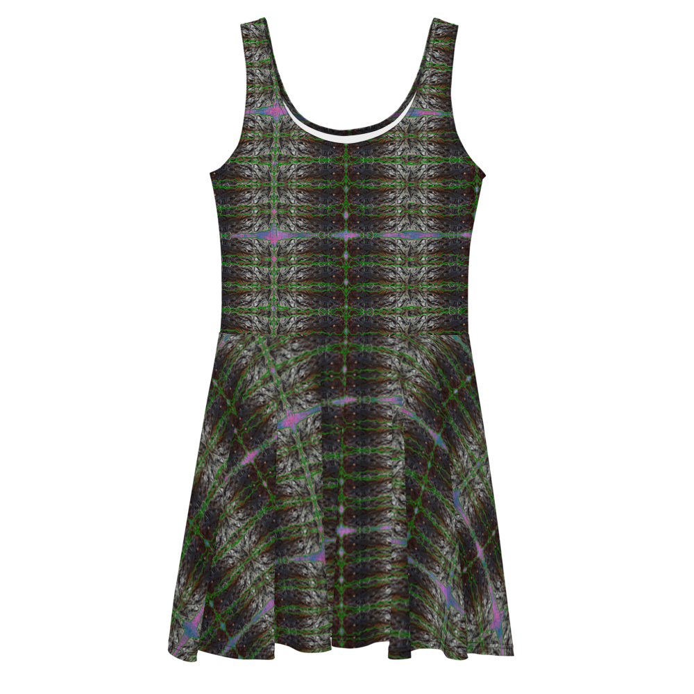 Fitted Skater Dress (Her/They)(Rind#4 Tree Link) RJSTH@Fabric#4 RJSTHW2021 RJS