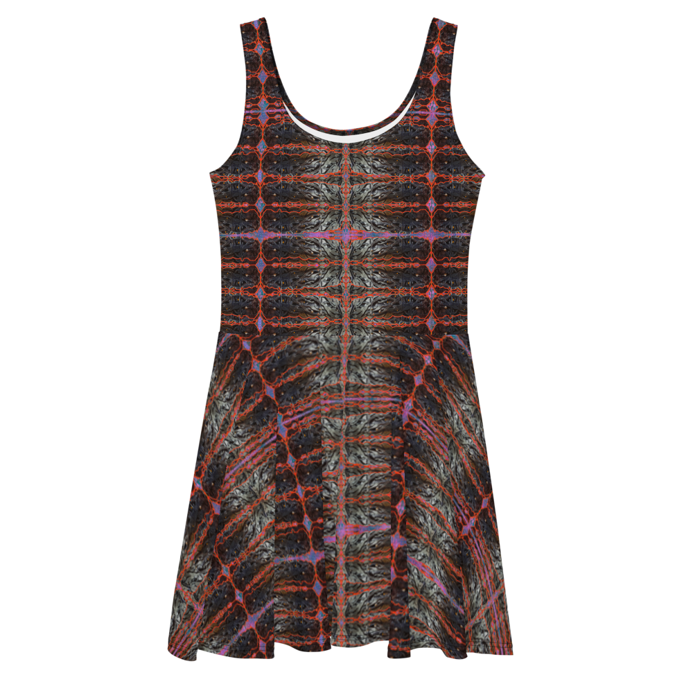 Fitted Skater Dress (Her/They)(Rind#6 Tree Link) RJSTH@Fabric#6 RJSTHW2021 RJS