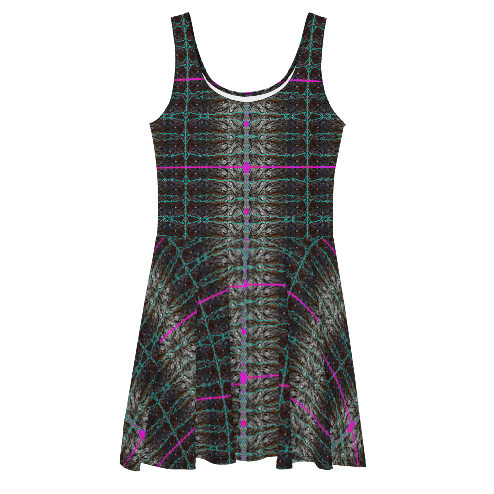 Fitted Skater Dress (Her/They)(Rind#8 Tree Link) RJSTH@Fabric#8 RJSTHW2021 RJS