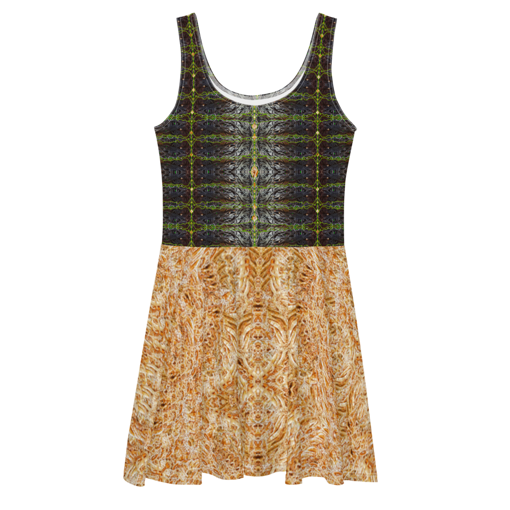 Fitted Skater Dress (Her/They)(Tree Link, Rind#1, Ouroboros Smith Fabric) RJSTHW2021 RJS