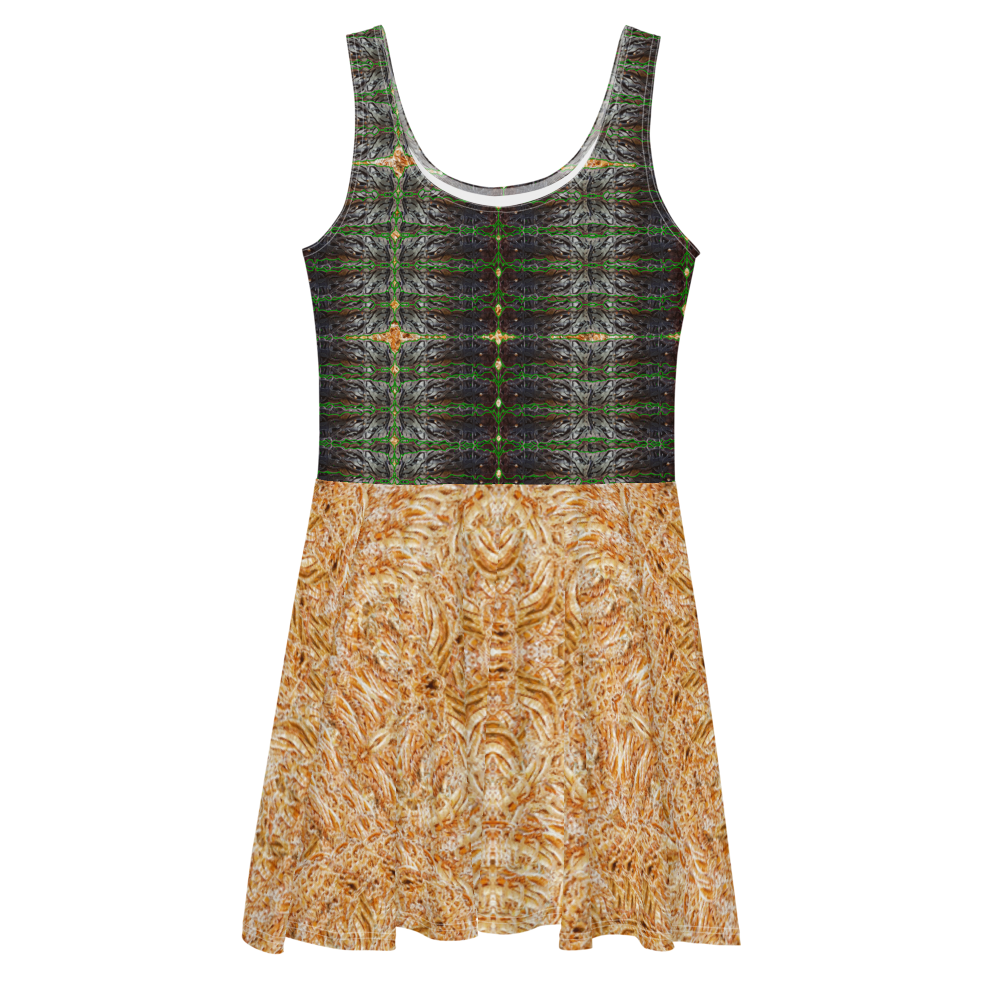 Fitted Skater Dress (Her/They)(Tree Link, Rind#4, Ouroboros Smith Fabric) RJSTHW2021 RJS