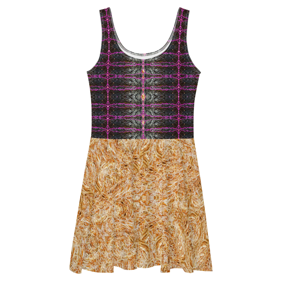Fitted Skater Dress (Her/They)(Rind#9 Tree Link Ouroboros Smith Fabric) RJSTHW2021 RJS