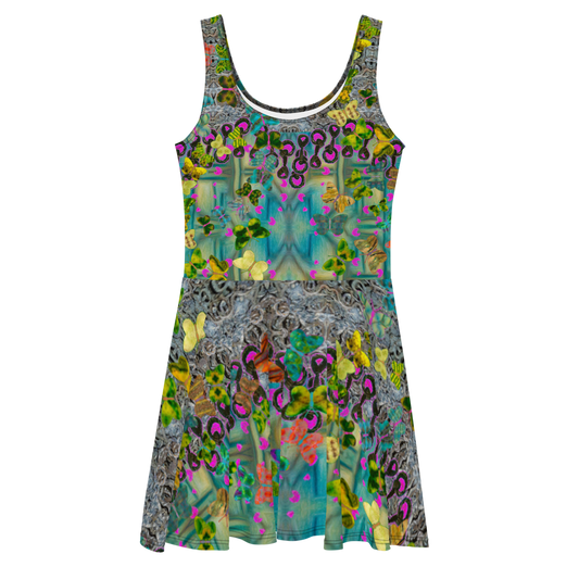 Fitted Skater Dress (Her/They)(Butterfly Glade, Shoal Solstice, GNHV8.9) RJSTH@Fabric#9 RJSTHw2021 RJS