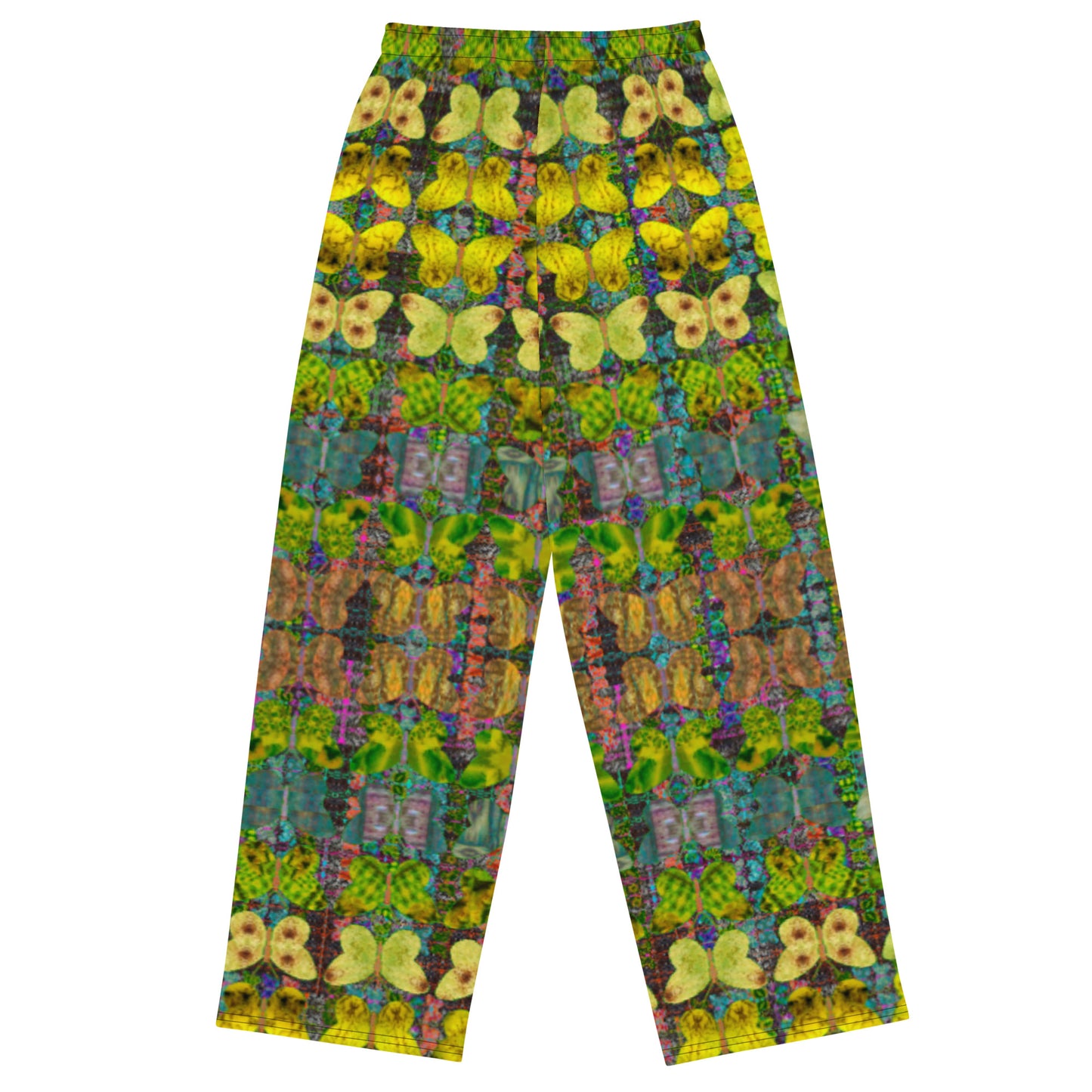 Pantalon à jambes larges (unisexe) (Butterfly Glade Tree Link Pride Stripes) RJSTHS2022 RJS