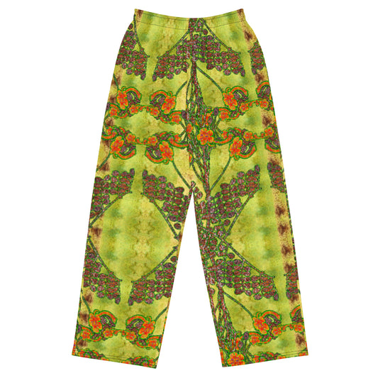 Wide-Leg Pants (Unisex)(WindSong Flower) RJSTH@Fabric#2 RJSTHS2022 RJS