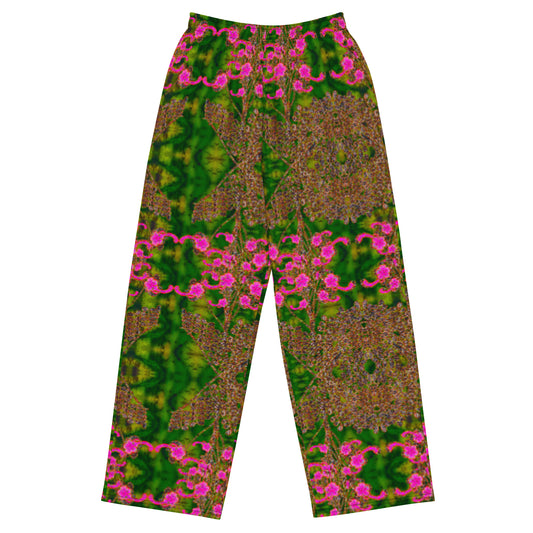 Wide-Leg Pants (Unisex)(WindSong Flower) RJSTH@Fabric#7 RJSTHS2022 RJS