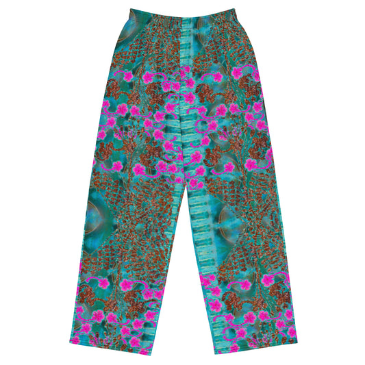 Wide-Leg Pants (Unisex)(WindSong Flower) RJSTH@Fabric#8 RJSTHS2022 RJS