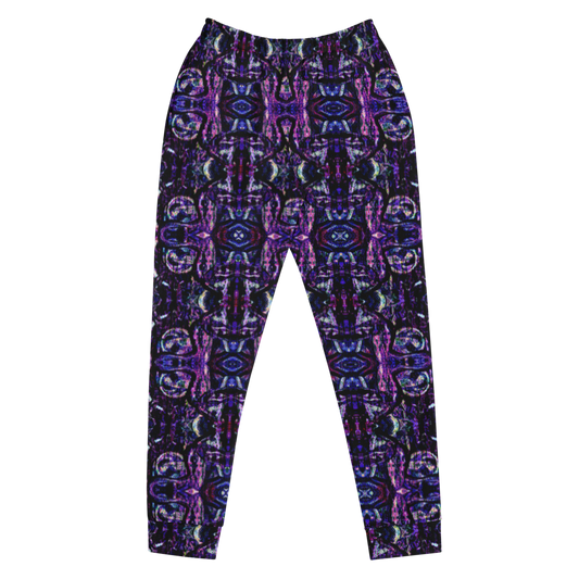Hand Made, Print on Demand, Apparel & Accessories > Clothing > Activewear, Joggers, Sweatpants, River Jade Smithy, RJS, Travis Huffaker, RJSTH, 70% polyester, 27% cotton, 3% elastane, Slim fit, Cuffed legs, pockets, Elastic waistband, drawstring, Pure Candy Logo Collection Purple, GNHV8.2.1, Purple, jeweled, hammered, copper, smithed, art, front