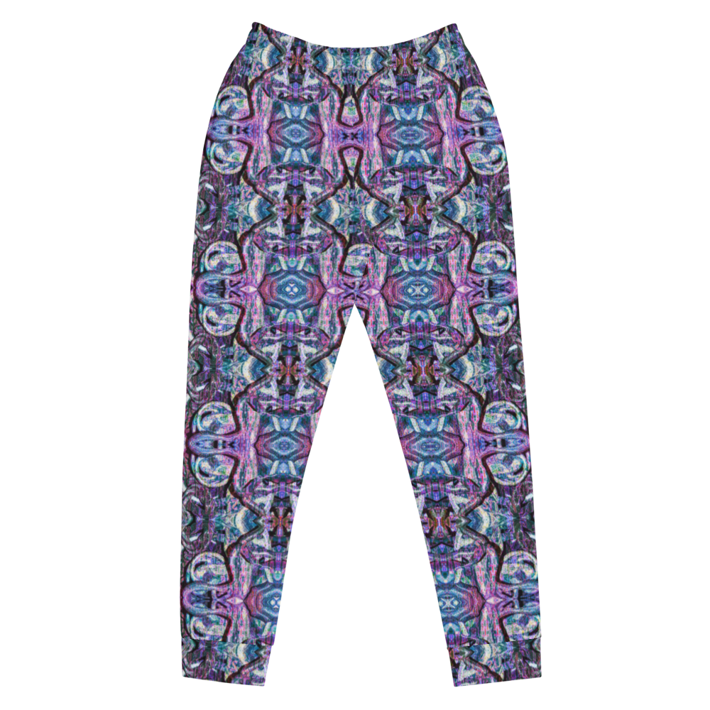 Hand Made, Print on Demand, Apparel & Accessories > Clothing > Activewear, Joggers, Sweatpants, River Jade Smithy, RJS, Travis Huffaker, RJSTH, 70% polyester, 27% cotton, 3% elastane, Slim fit, Cuffed legs, pockets, Elastic waistband, drawstring, Pure Candy Logo Collection Purple, GNHV8.2.1, Purple, jeweled, smith, art, front