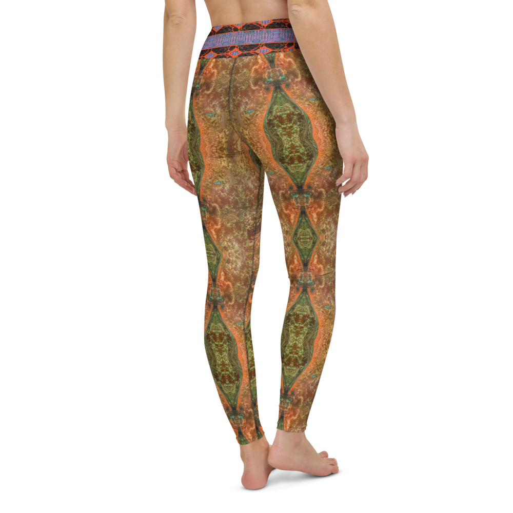 Leggings de yoga (Elle/Ils) (Tree Link Stripe) RJSTH@Fabric#6 RJSTHs2021 RJS